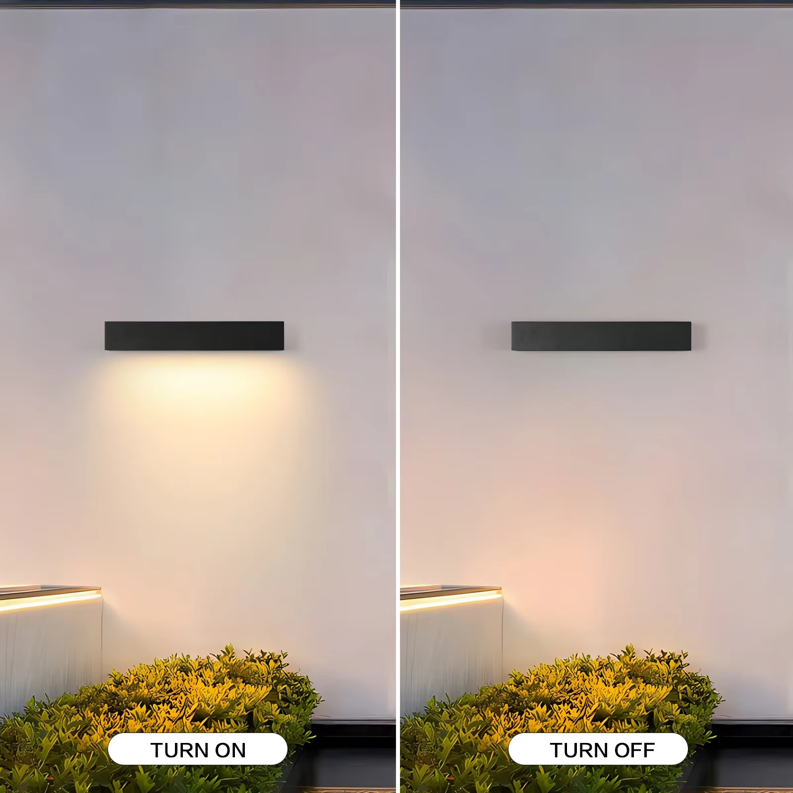 Applique extérieure étanche tête de porte led lavage mural suspendu longue bande cour balcon panneau terrasse Villa appliques murales