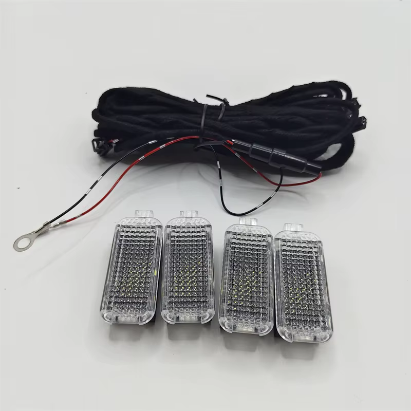 Câble de lumière LED pour l'espace des pieds, éclairage intérieur de voiture pour Passat B6 B7 Golf 5 MK5 6 MK6 SEAT Toledo Leon A3 A4 A5 A6 A8 Q3 Q5 Q7