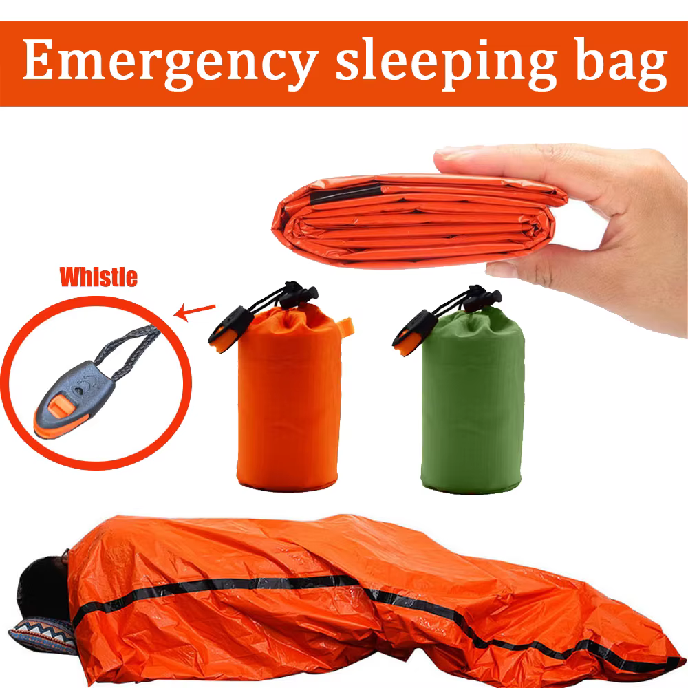 Sac de couchage de survie d'urgence Portable et étanche