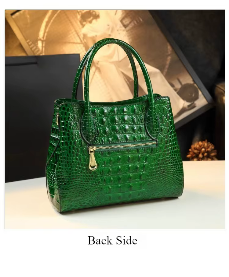 Sac à main femme motif crocodile, grande capacité, sac de jardin, nouveau style 2026, sac à bandoulière de luxe léger et tendance