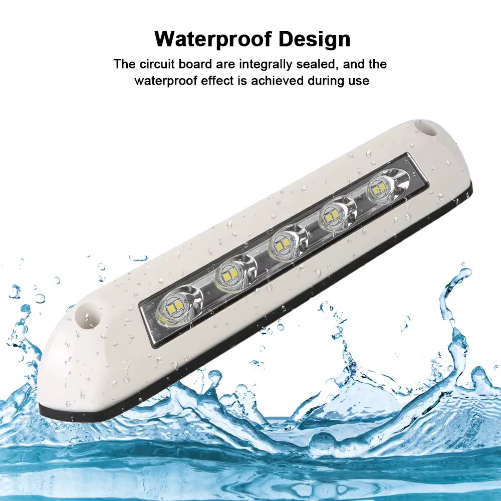 Lumière d'auvent LED pour remorque de Van RV, porche extérieur étanche 12V/24V et applique murale intérieure pour caravane et camping-car