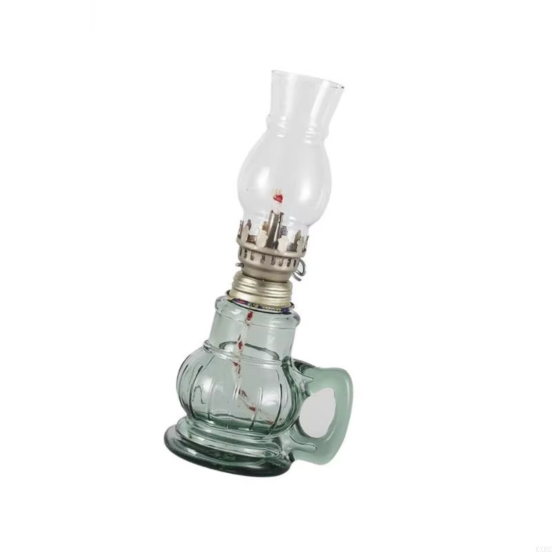 Bougie à huile en verre rechargeable