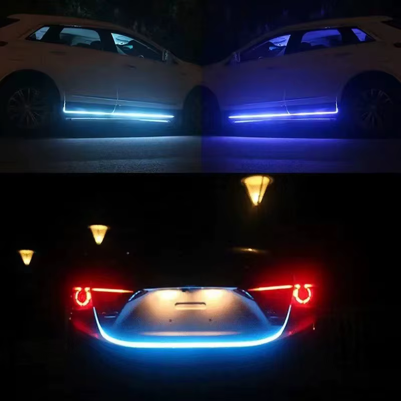 Bande lumineuse Led météore dynamique pour capot de voiture