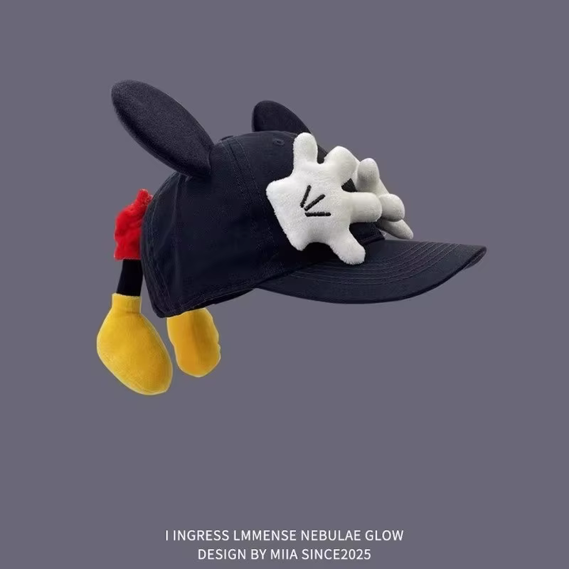 Casquette de baseball Mickey au design de dessin animé