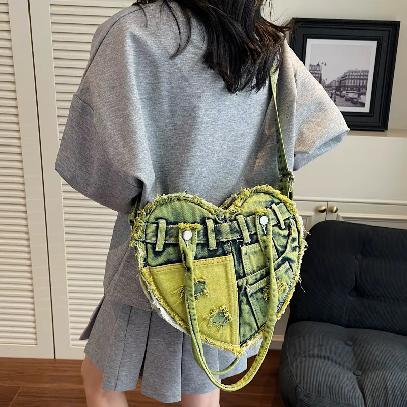 Sac à dos en Denim délavé pour fille