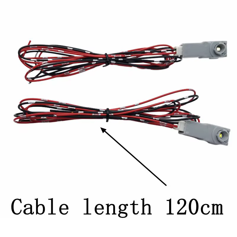 Lumière vive 2 pièces LED pied lampe avec fil pour Toyota Mazda Subaru Yaris Camry Corolla lumière intérieure pied lumière facile à installer