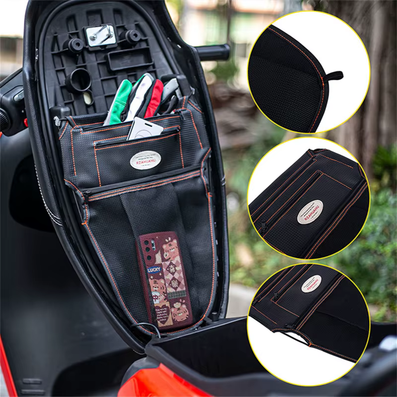 Sac de rangement de siège de Scooter de moto