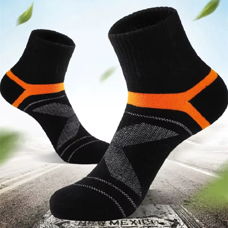 3 paires de chaussettes pour hommes randonnée noir sport basket-ball
