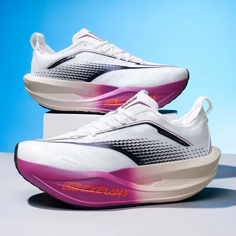 Chaussures de course à pied en fibre de carbone pour marathon