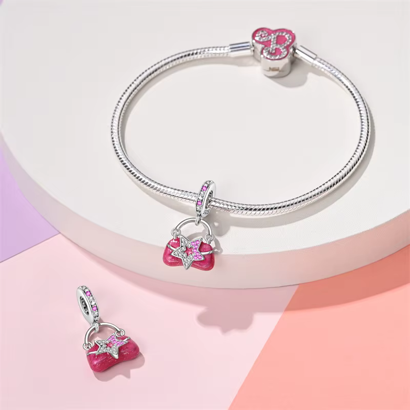 Breloques de sac en argent sterling 925