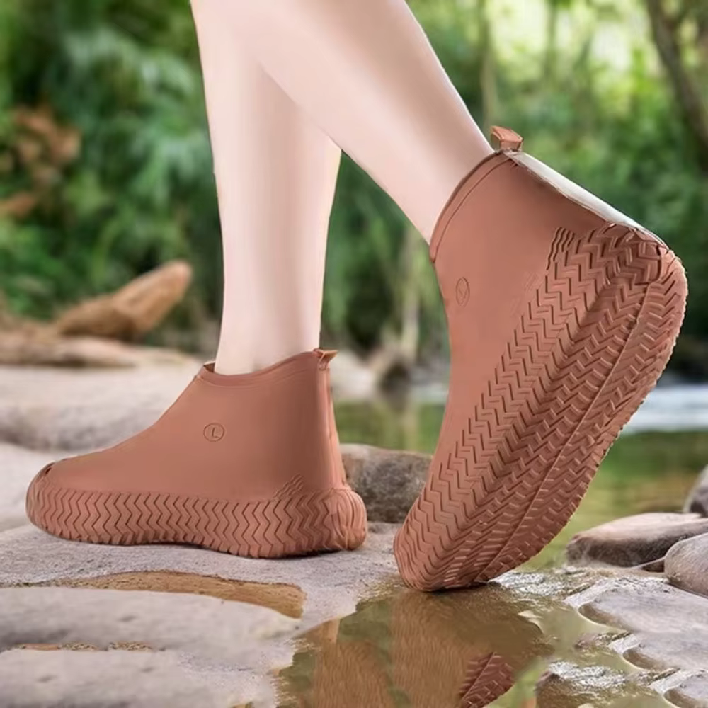 Surchaussures imperméables réutilisables antidérapantes résistantes à l'eau