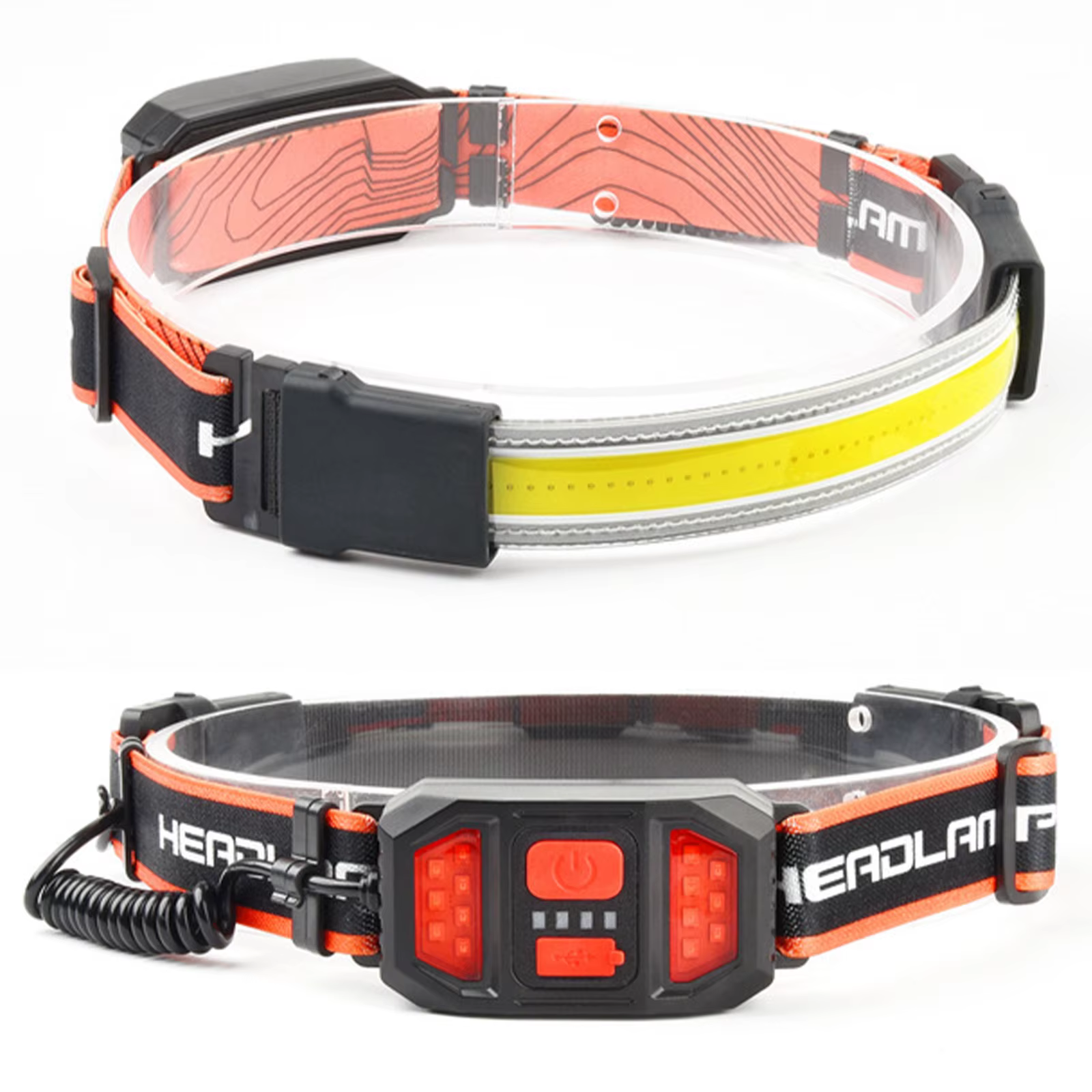 Lampe frontale LED avec phare arrière