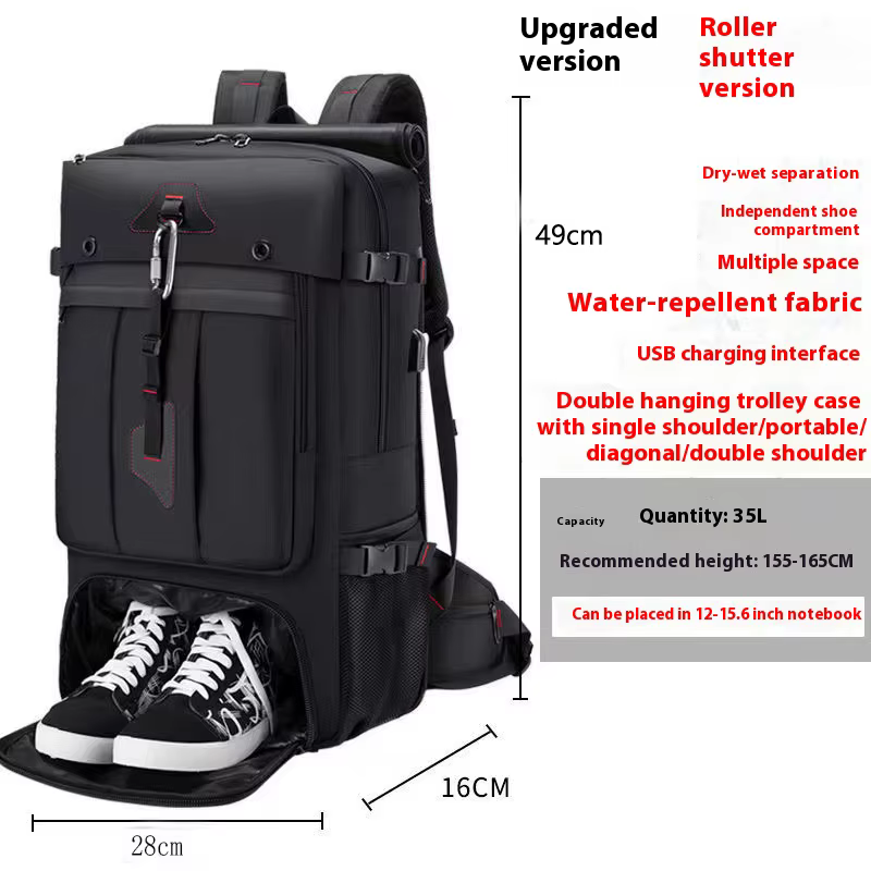Sac à dos de voyage de grande capacité 50L 70L