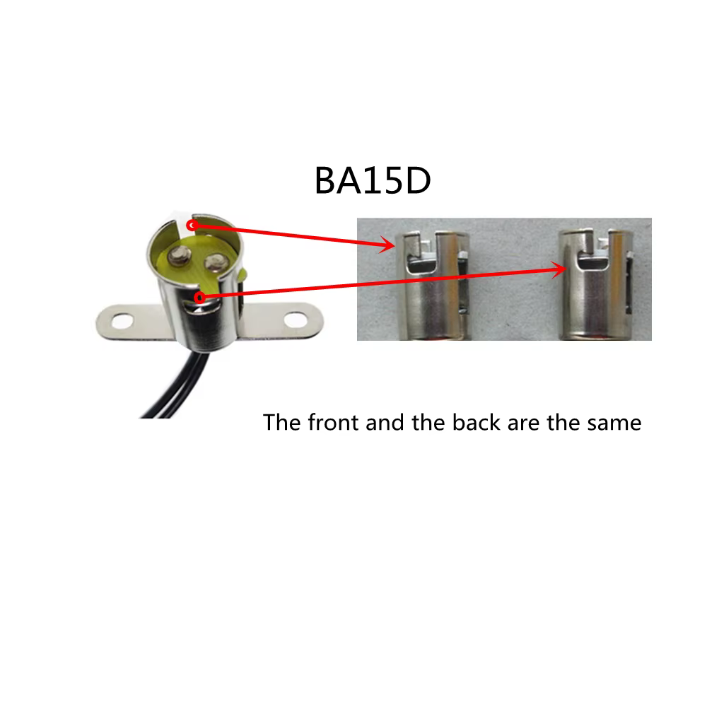 2 pièces BA15D BA15S pied de lampe