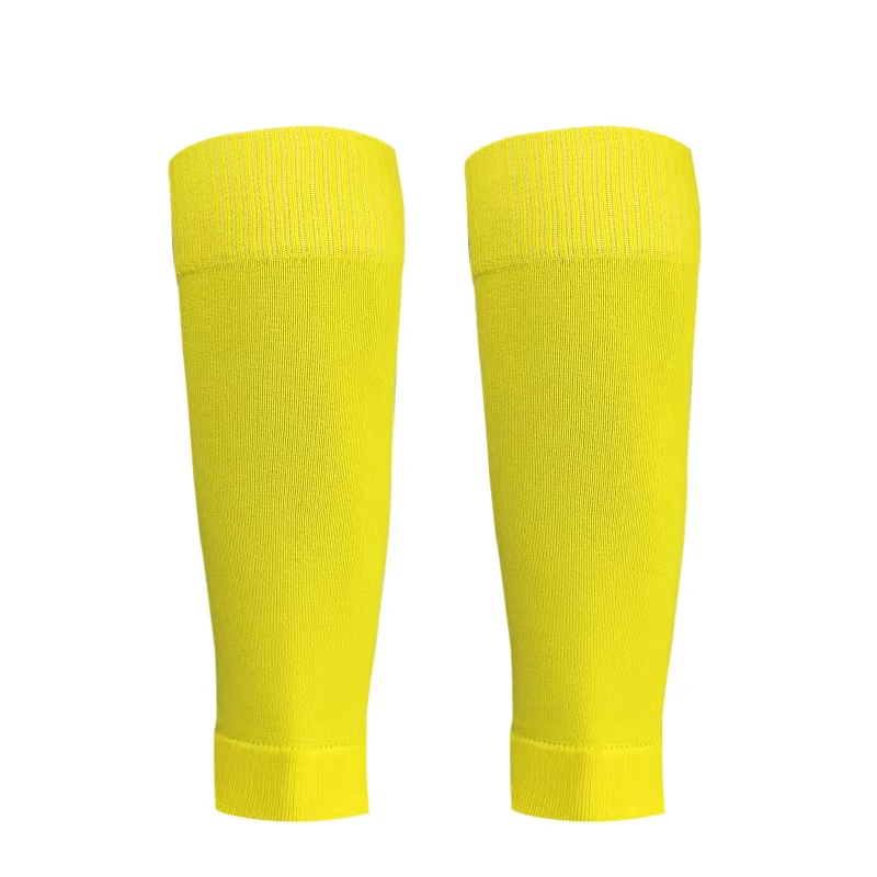 Chaussettes de football rouges pour hommes et femmes, protège-tibias, couvre-jambes, nouveau