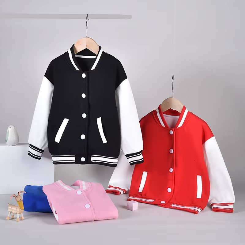 Vestes imprimées personnalisées, maillots de baseball, vestes personnalisées pour enfants avec noms et âges uniques