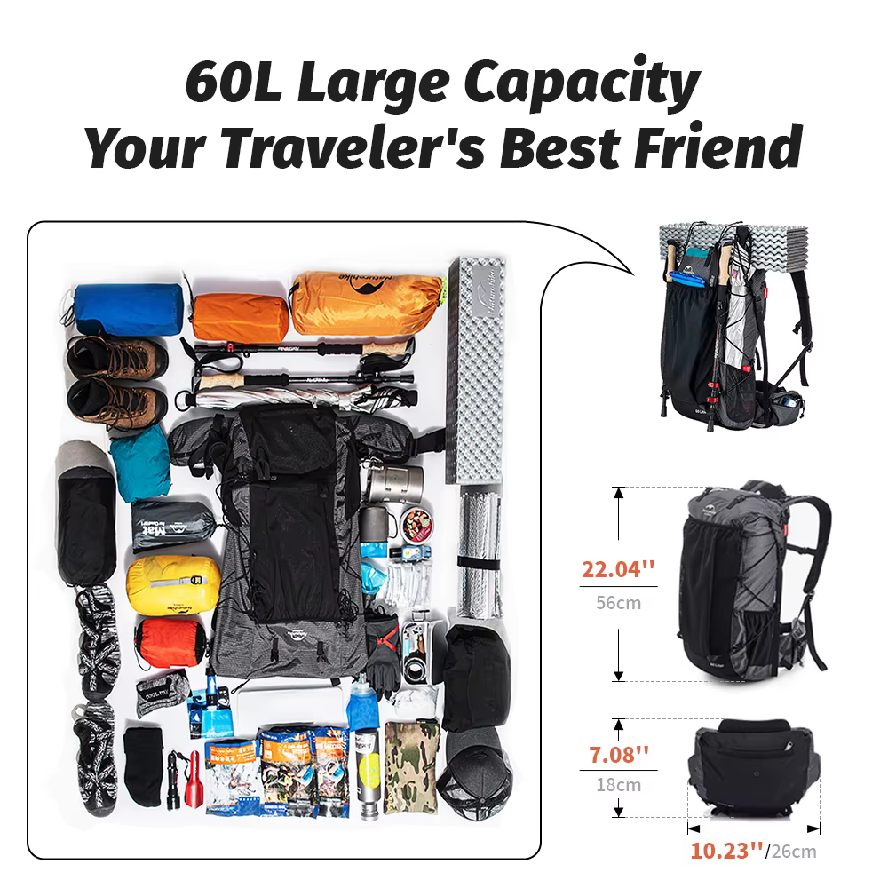 Naturehike – sac à dos 40l pour hommes