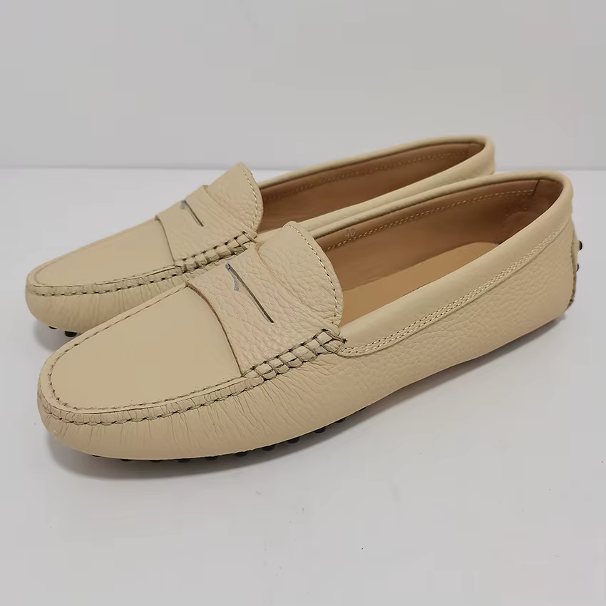 Chaussures Simples Doudou en Cuir Véritable