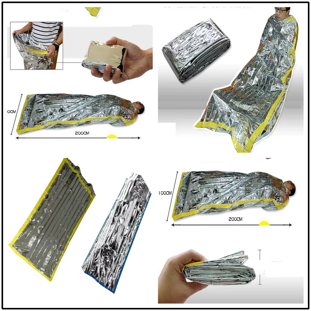Sac de couchage de survie d'urgence étanche portable