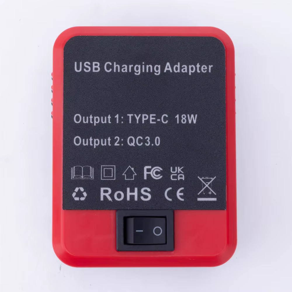 Adaptateur de batterie externe sans fil pour batterie Lidl Parkside X20V TEAM, utilisation intérieure et extérieure, USB TYPE-C (sans batterie)