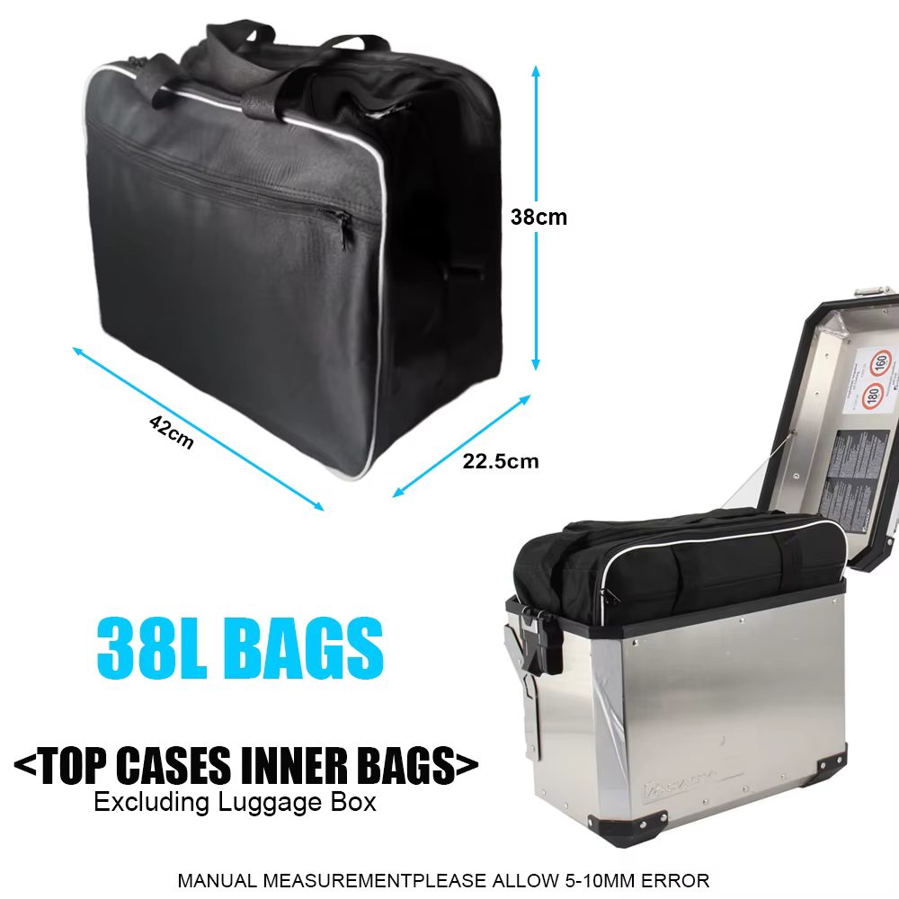 Sacs intérieurs noirs pour bagages de moto, valises d'aventure, sac de moto, BMW Runder GS Adv, R1250, R1250 GS