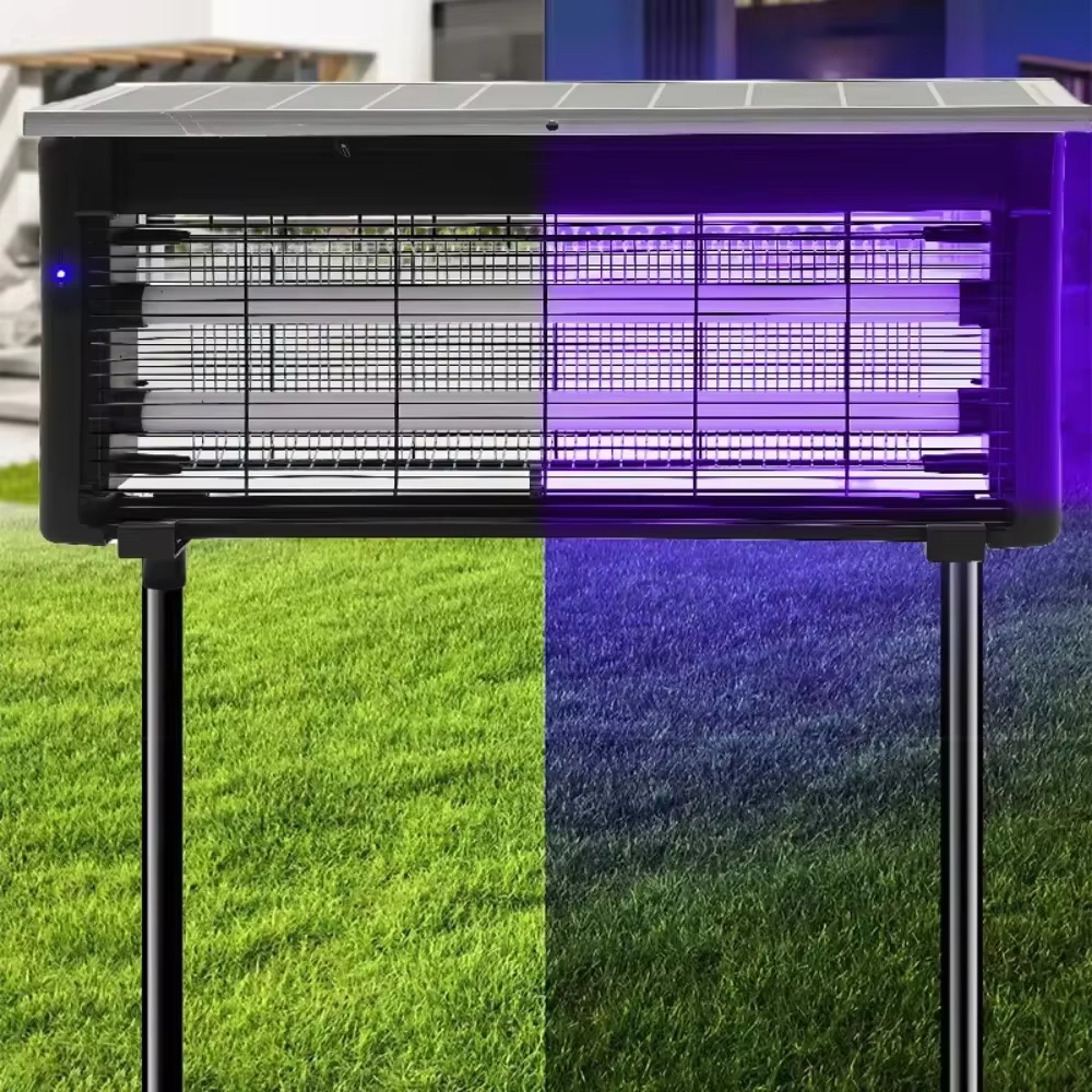 JOYINLED lampe solaire anti-moustique IP65 lumière extérieure étanche avec Attraction UV
