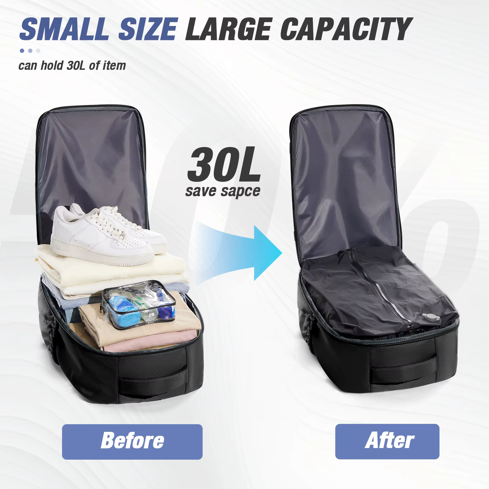 Sac à dos de compression sous vide pour homme