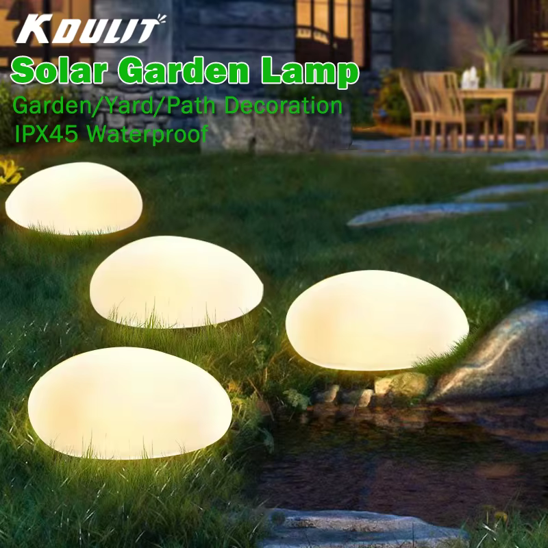 LED lumières de pierre solaires lumière de roche à énergie solaire imperméable extérieure