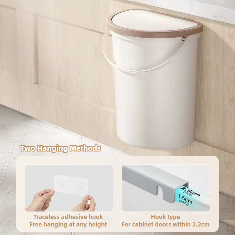 Poubelle 6L/10L avec couvercle pour camping-car