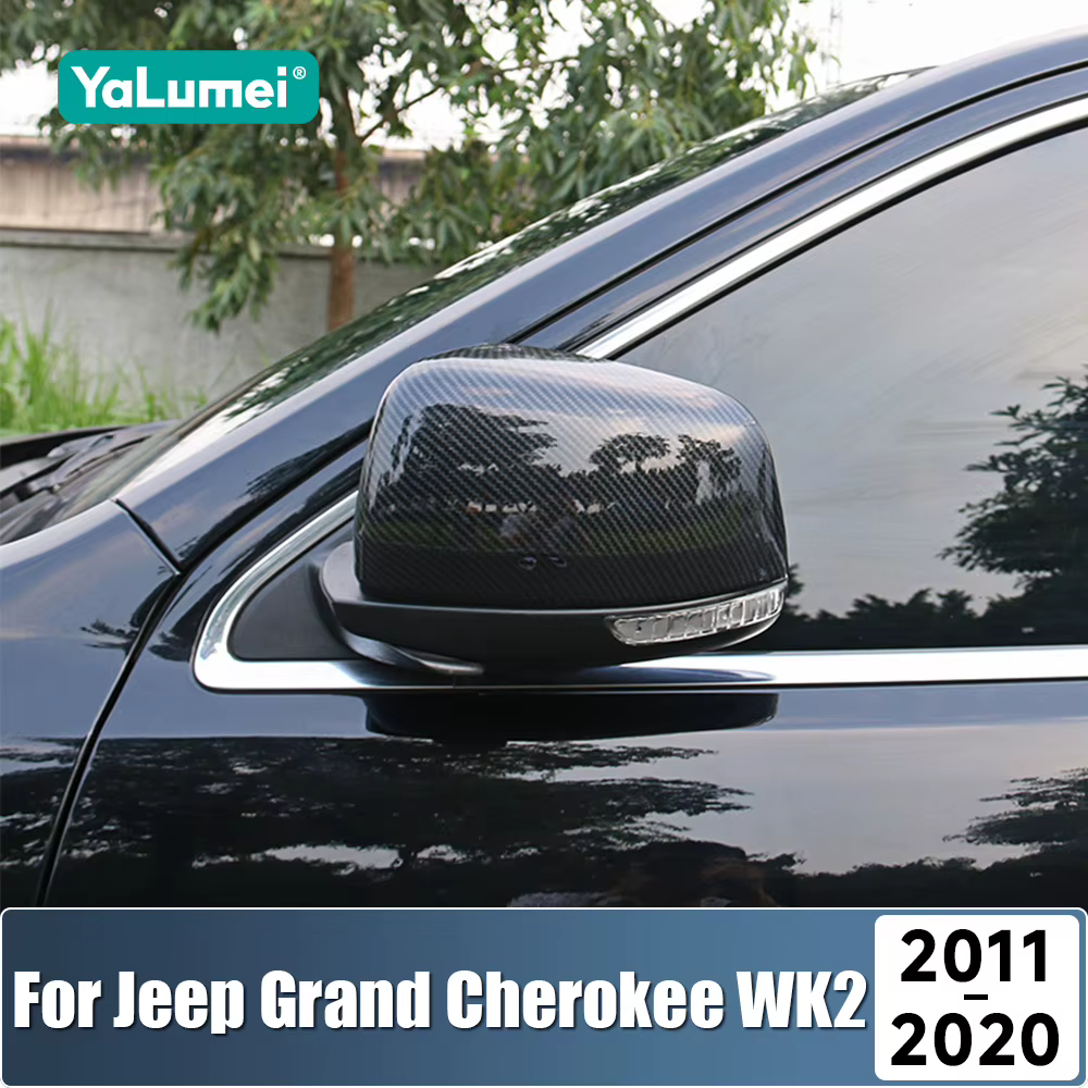 Accessoires de garniture de rétroviseur latéral de voiture ﻿ Pour Jeep Grand Cherokee WK2 2011 2012 2013 2014 2015 2016 2017 2018 2019 2020