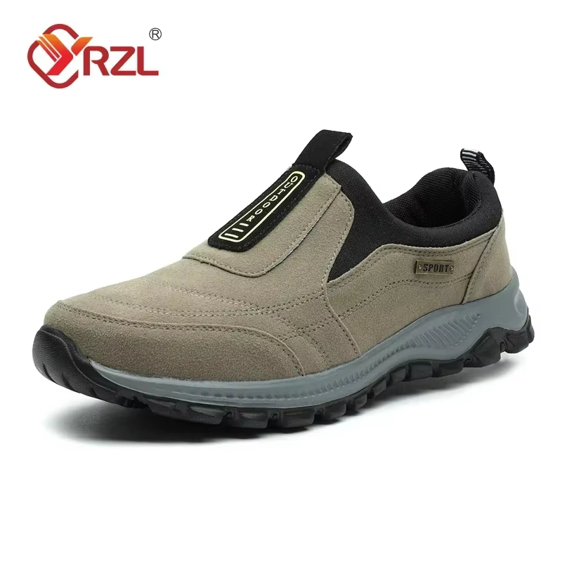 YRZL chaussures de randonnée en plein air hommes baskets sans lacet décontracté