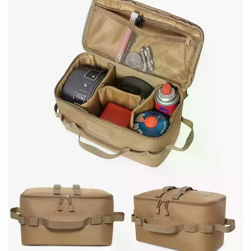 Sac de camping spacieux et léger ; Sac à main portable idéal pour les pique-niques en plein air et le rangement des ustensiles de cuisine et des outils