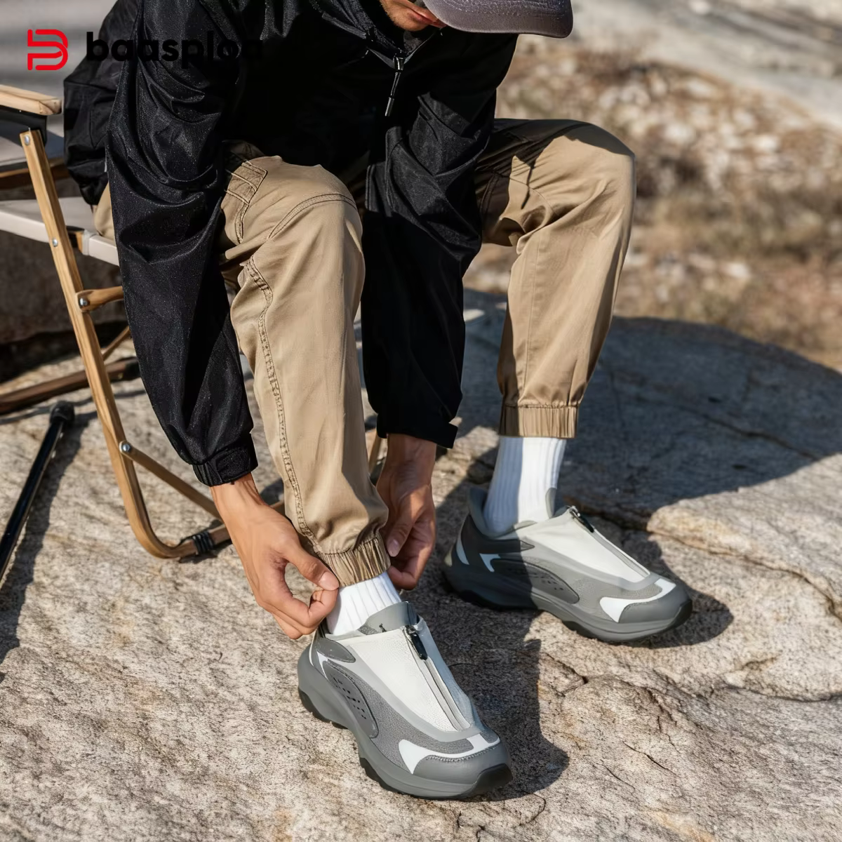 Baasploa – chaussures de randonnée en maille respirante pour hommes