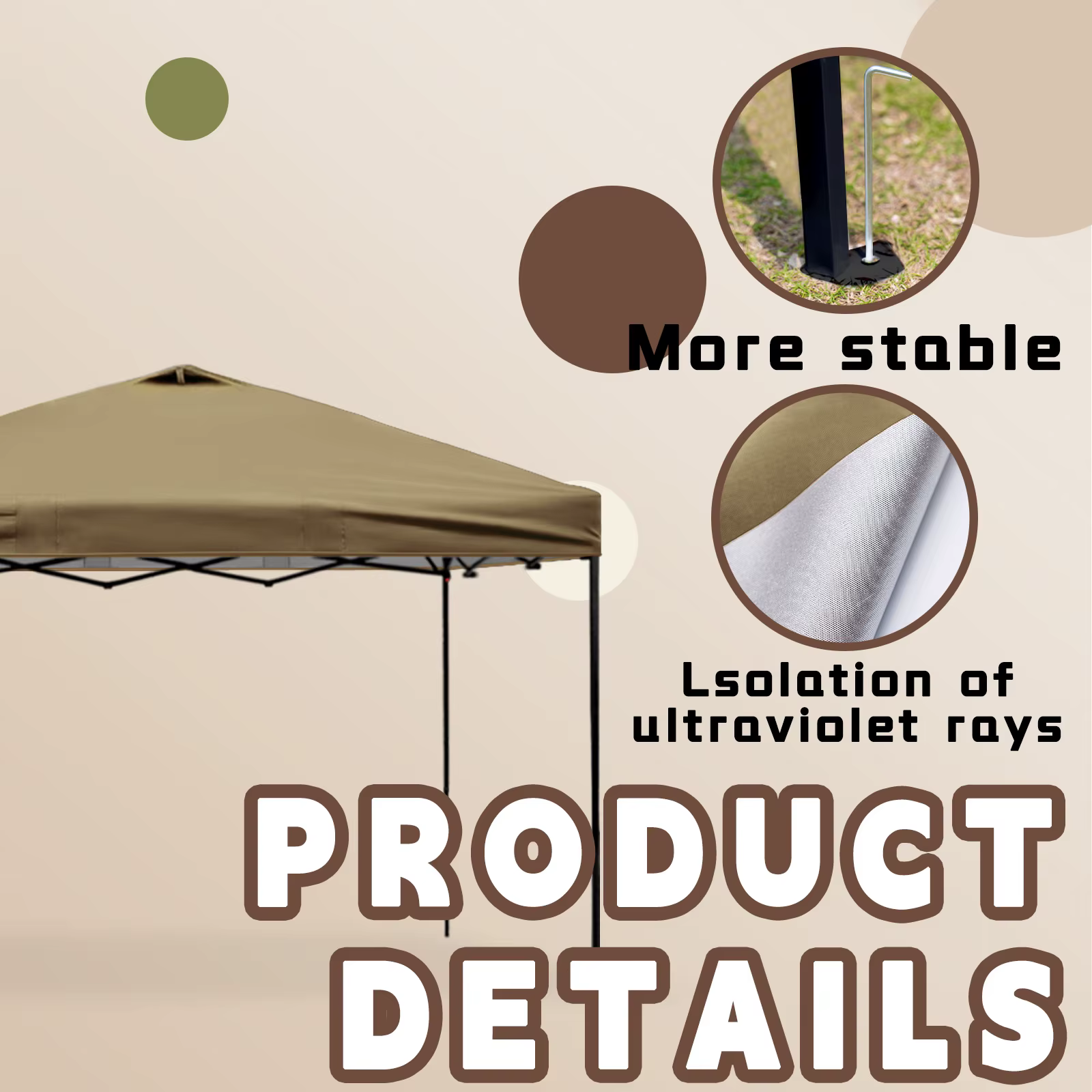 Tente Pop-Up 10x10 pour l'extérieur