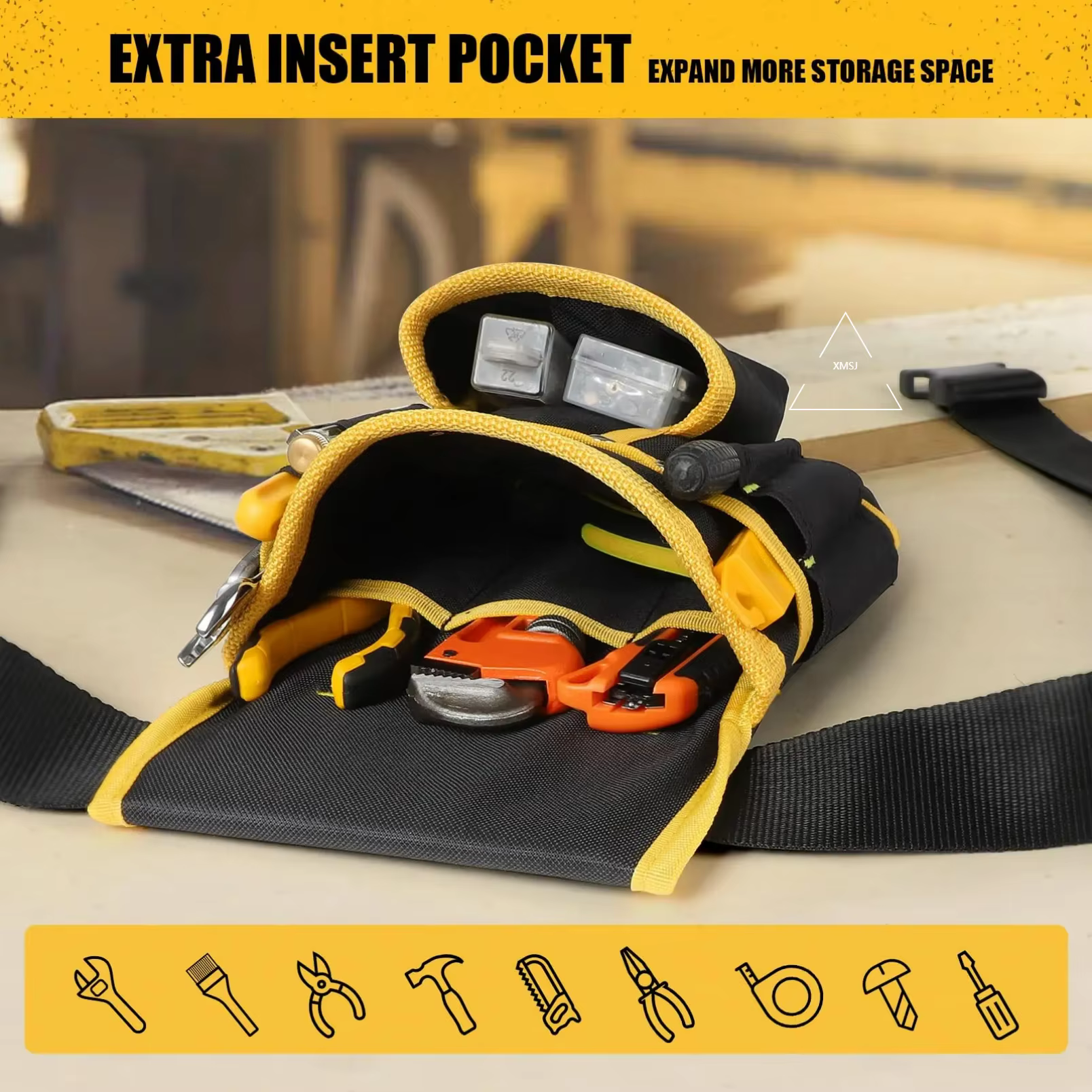Ceinture porte-outils magnétique XMSJ pour homme