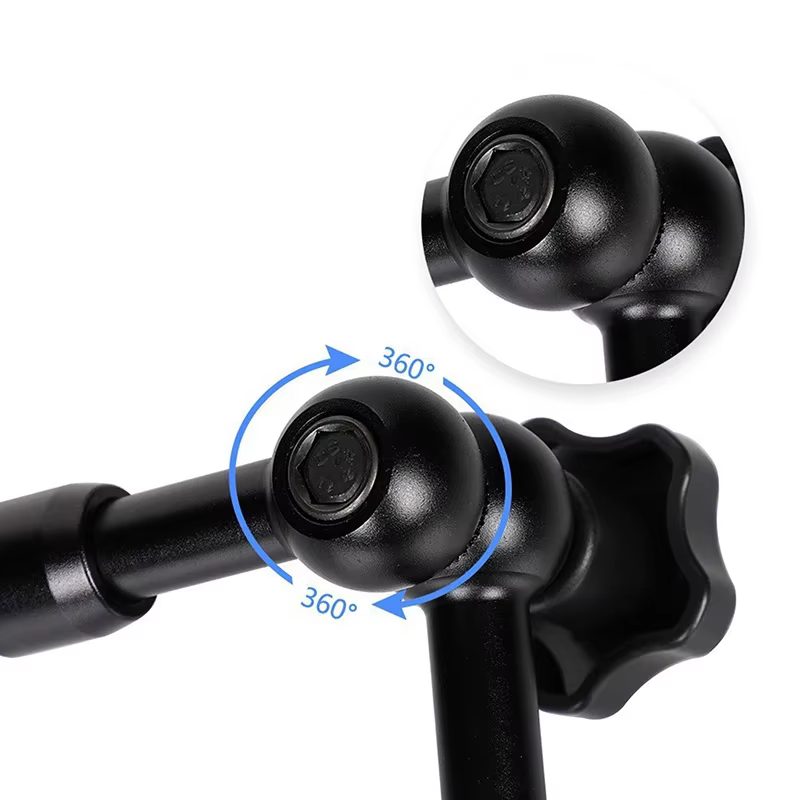 Bras magique articulé à Friction réglable de 11 pouces + pince pour caméra, moniteur LCD, lampe de poche LED, accessoires de caméra de Studio