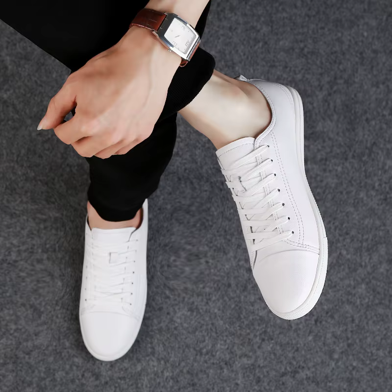 Chaussures d'été en cuir pour hommes, Style britannique, décontractées, classiques, ajourées, plates, assorties avec tout, chaussures de marche antidérapantes