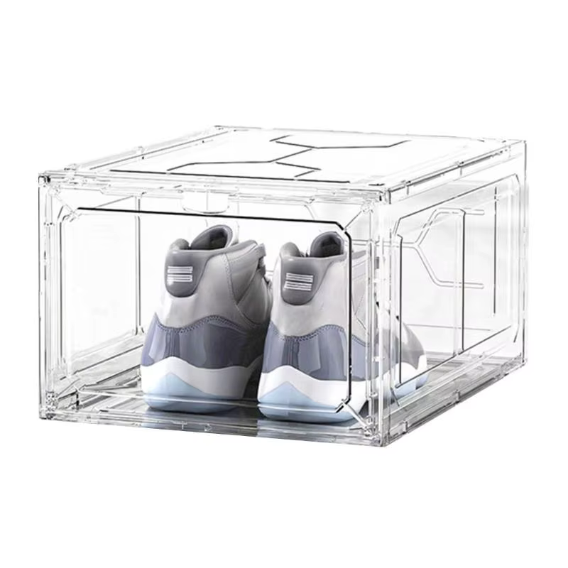 Boîtes à chaussures élégantes et transparentes