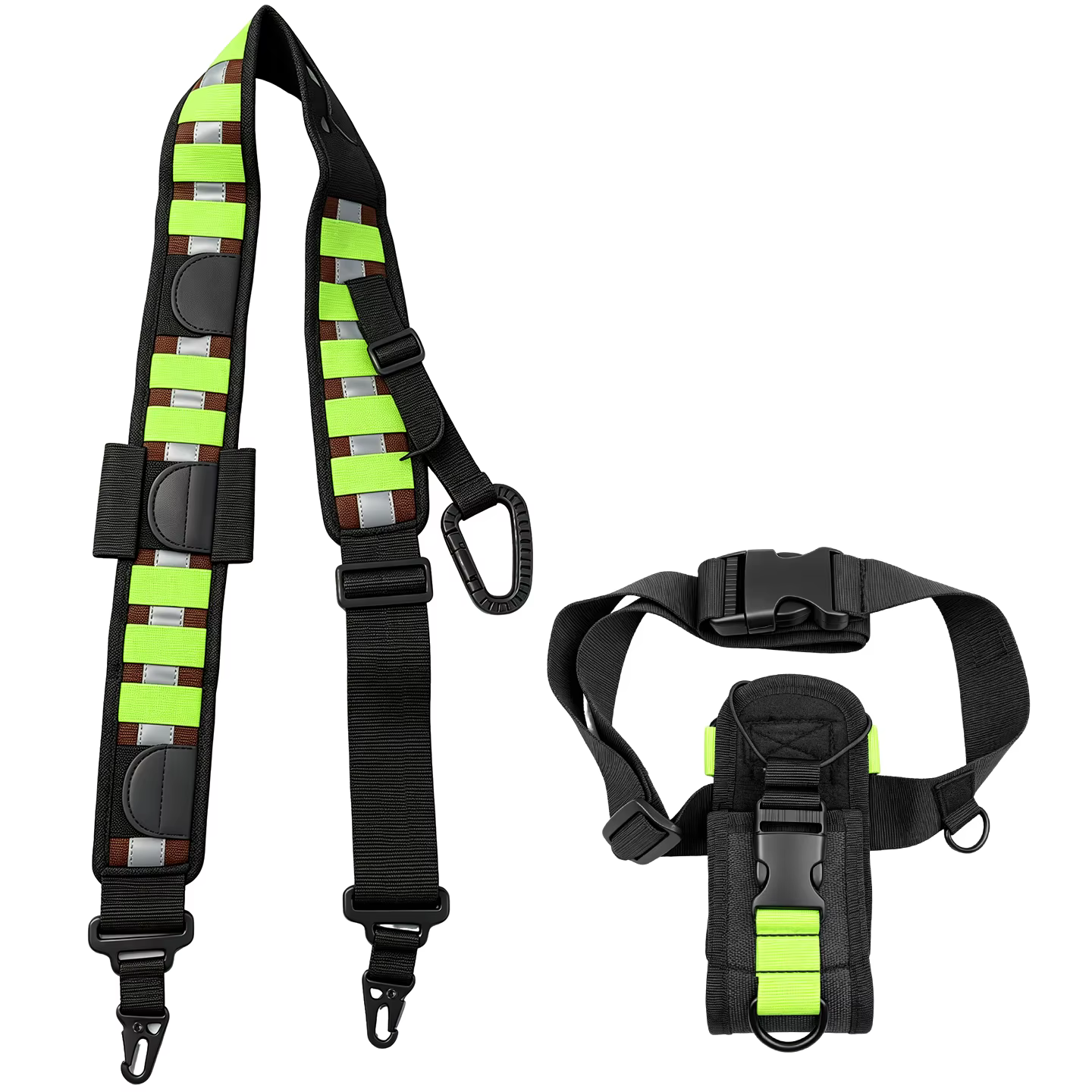 Sangles d'épaule larges tactiques pour pompiers et patrouilles, sangles d'épaule pour équipes de sauvetage, sangles d'épaule pour talkies-walkies, sacs à dos pour talkies-walkies