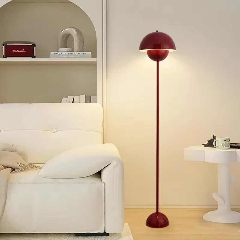 Lampe LED autoportante en forme de champignon, design nordique moderne, design rétro, luminaire décoratif d'intérieur, idéal pour un salon, une chambre à coucher ou un canapé
