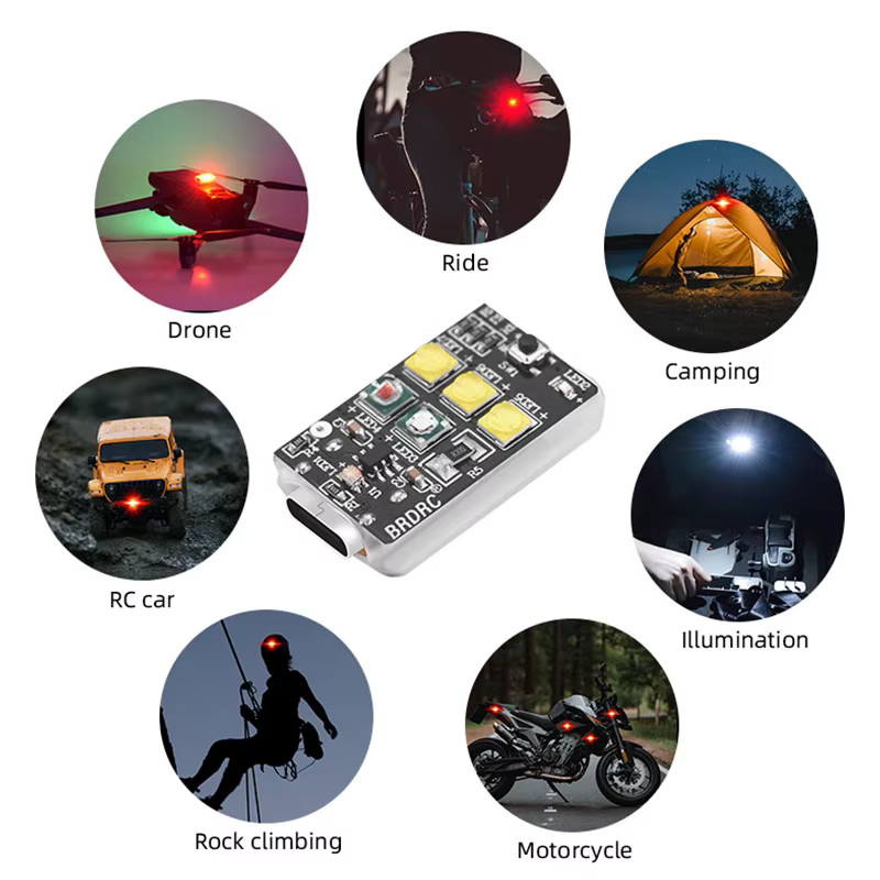 Mini lumière stroboscopique pour Drone DJI Mini 5 Pro/4 Pro/Mavic 4 Pro/Mavic 3/NEO/Air 3, voyant d'avertissement universel Anti-collision