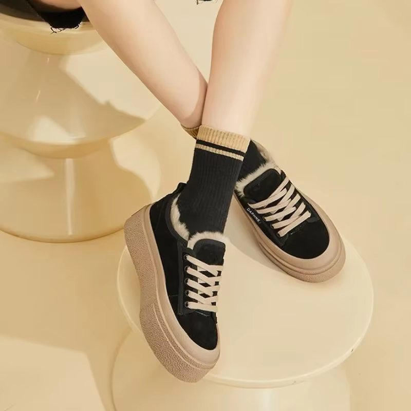 Plus plate-forme chaude épaisse nouvelle femme chaussures