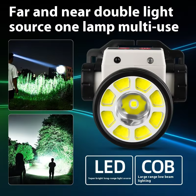 Lampe frontale de pêche LED