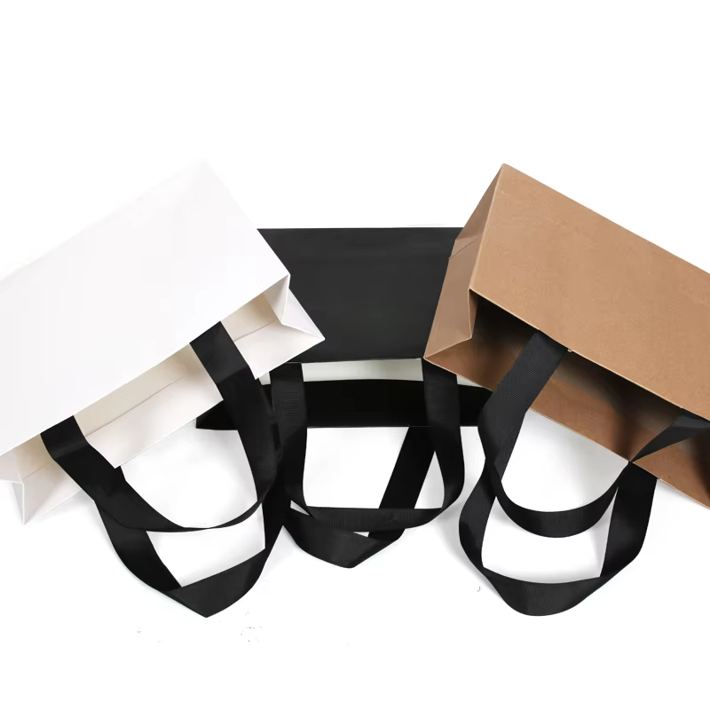 10 pièces sac en papier personnalisé vêtements chemise sac à main sac cadeau logo imprimé sac à provisions produit
