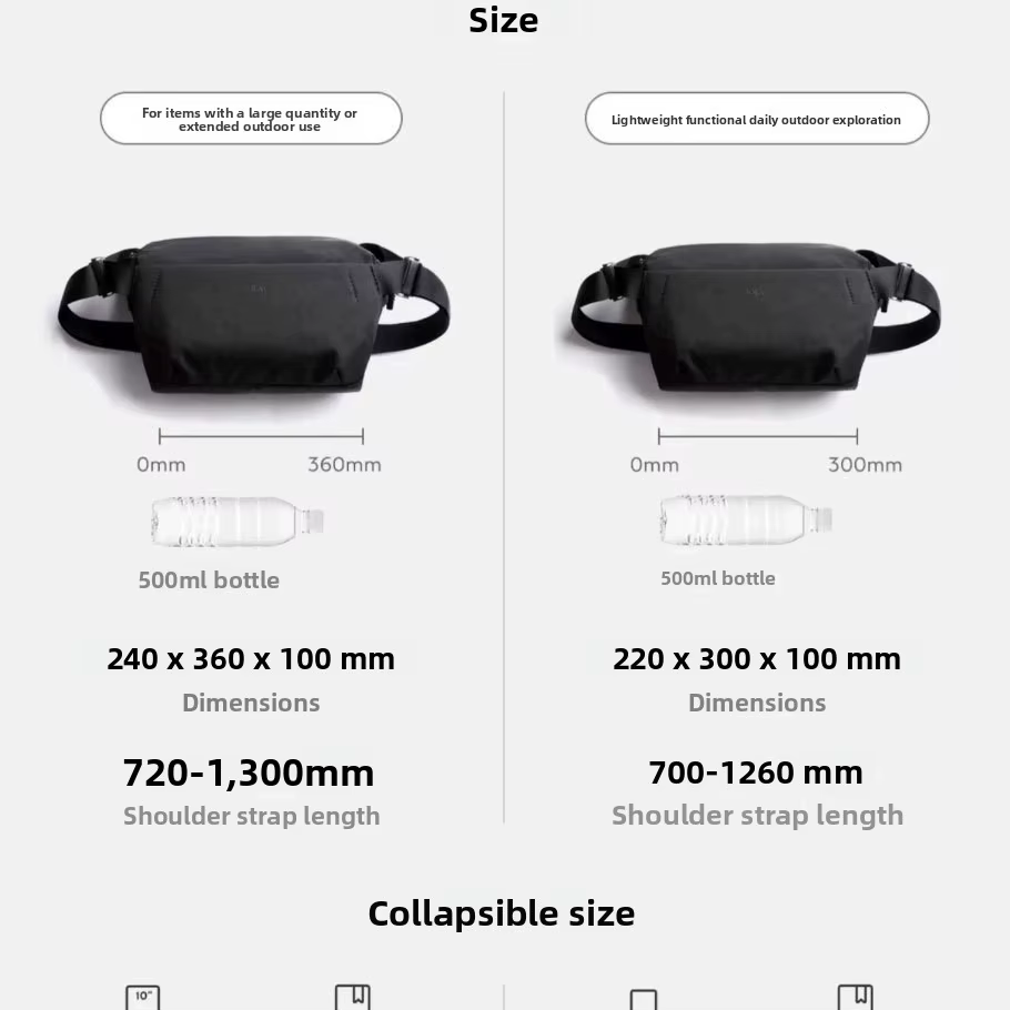 Bellroy Australia Venture Sling 6L /9L Sac de poitrine fonctionnel pour le sport et le cyclisme en plein air