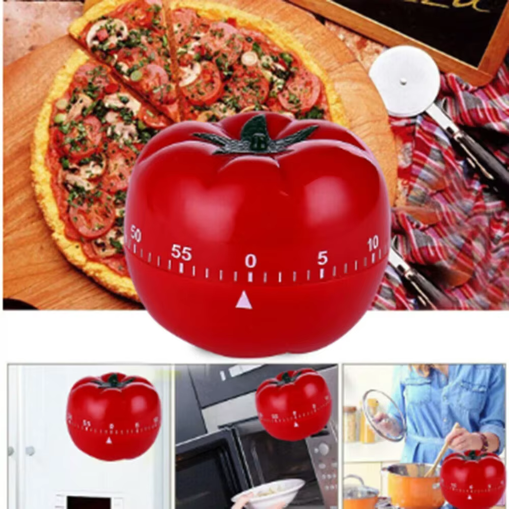 Minuterie de tomate minuterie de cuisine électronique rappel Pomodoro compte à rebours mécanique alarme cuisine outil de cuisine minuterie de jeu minuterie horloge