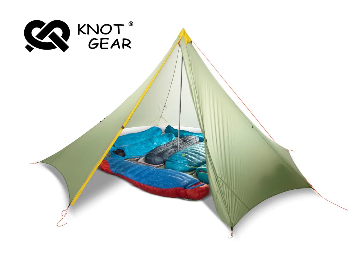 Knot Gear Hufu – tente pyramide de Camping en plein air pour 4 à 8 personnes