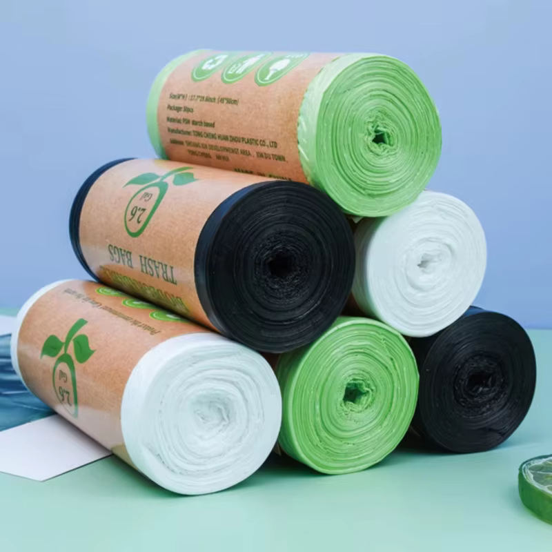 100 sacs poubelles jetables biodégradables et compostables de 2