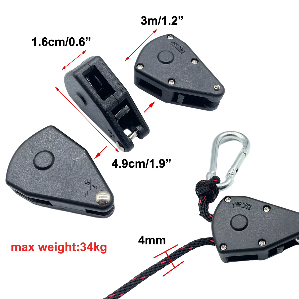 Tendeur de corde d'arrimage pour tente de Camping
