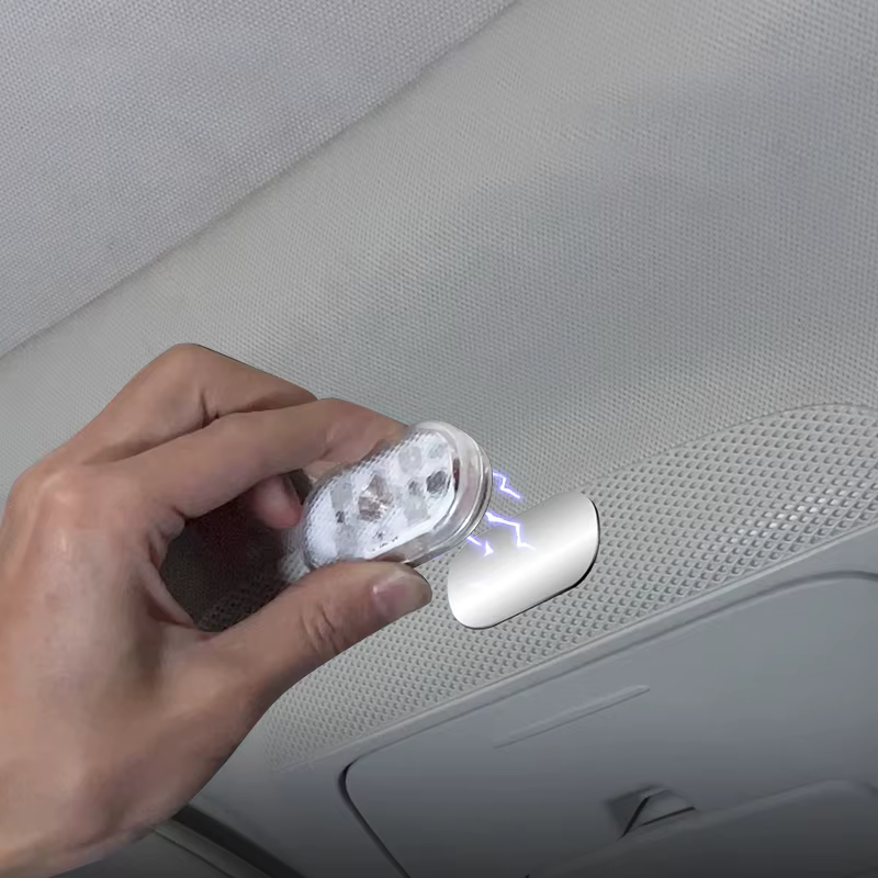 SEAMETAL Mini lumière tactile pour voiture USB lumière LED Rechargeable lampe de lecture magnétique éclairage doux pour capot de coffre de sol de voiture